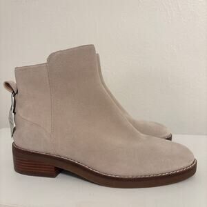 Cole Haan Women’s Waterproof Beige Suede ankle boots Size 6 NWOB